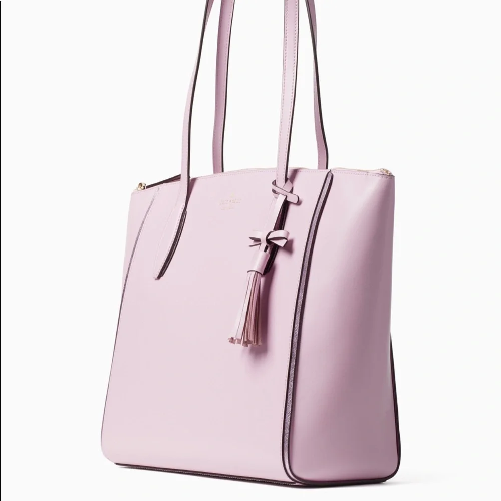KATE SPADE KALI Quartz Pink Lg Tote Smooth… - Picture 2 of 4